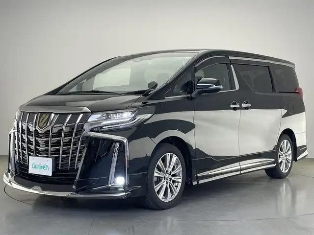 トヨタ アルファード S タイプゴールドⅡ 愛知県 2021(令3)年 4.7万km ブラック 純正ＤＡナビ　ＴＶ　モデリスタエアロ　モデリスタ2本出しマフラー　BSM　純正１２．１型後席モニター　デジタルインナミラー　バックカメラ　ＥＴＣ　前後ドラレコ　電動リアゲート　両側パワスラ　衝突軽減　追従クルコン　ＬＥＤオートライト　フォグランプ　禁煙車