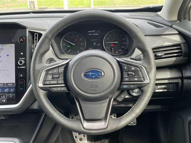 スバル クロストレック リミテッド 佐賀県 2023(令5)年 0.7万km ブルーグリーン 純正11.6インチセンターディスプレイナビ/・フルセグTV/Bluetooth接続/・Apple CarPlay/Android AUTO/全周囲カメラ/シートヒーター/・D+N席パワーシート/・D席メモリシート/ステアリングヒーター/ステアリングリモコン/電子パーキング/自動防眩ルームミラー/リバース連動ドアミラー/プッシュスタート/スマートキー×2/ルーフレール/純正LEDヘッドライト/純正フォグライト/ステアリング連動ヘッドランプ/LEDコーナリングランプ/アダプティブドライビングビーム/純正16インチアルミホイール/純正フロアマット/純正ドアバイザー/アイサイト/・プリクラッシュセーフティ/・前側方プリクラッシュブレーキ/・車線逸脱抑制/・スバルリヤビークルディテクション/・誤発進抑制/・全車速追従機能付クルーズコントロール/・先行車発進&青信号お知らせ機能