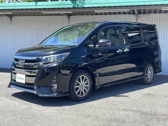 トヨタ ノア Si ダブルバイビー 長野県 2018(平30)年 4.3万km ブラック ４WD/純正ナビフルセグTV/バックカメラ/ETC/両側パワースライドドア/社外16インチアルミ/LEDヘッドライト/スマートキー