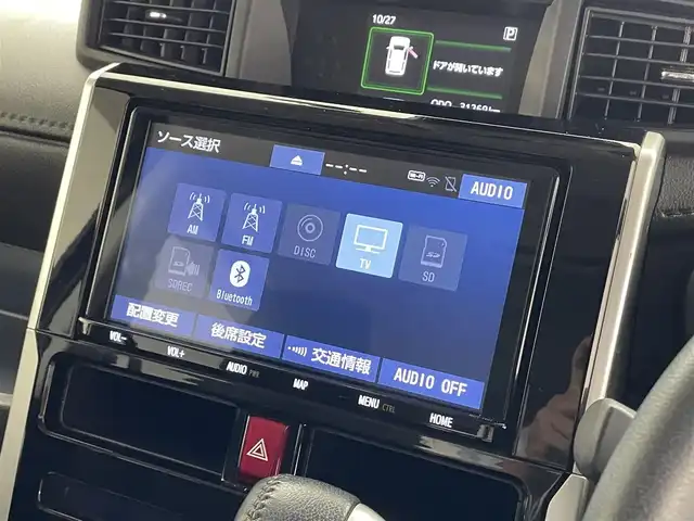 トヨタ ルーミー カスタムG－T 滋賀県 2021(令3)年 3.2万km レーザーブルークリスタルシャイン 純正8型ナビ/Bluetooth/SD/CD/フルセグTV/フロント/サイド/バック/全方位カメラ/純正12インチフリップダウンモニター/追従クルーズコントロール/両側パワースライドドア/シートヒーター/オートハイビーム/ステアリングリモコン/前後ドライブレコーダー/ETC