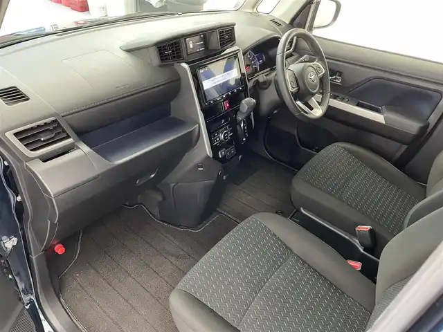 トヨタ ルーミー カスタムG－T 滋賀県 2021(令3)年 3.2万km レーザーブルークリスタルシャイン 純正8型ナビ/Bluetooth/SD/CD/フルセグTV/フロント/サイド/バック/全方位カメラ/純正12インチフリップダウンモニター/追従クルーズコントロール/両側パワースライドドア/シートヒーター/オートハイビーム/ステアリングリモコン/前後ドライブレコーダー/ETC