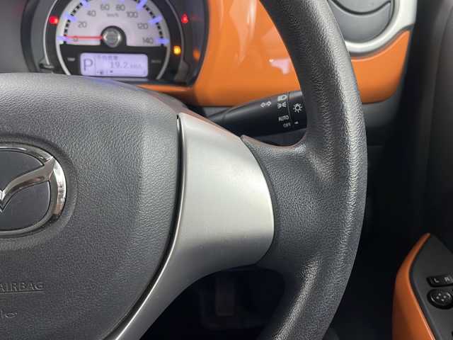 マツダ フレア クロスオーバー XG 栃木県 2014(平26)年 8.2万km パッションオレンジ ホワイト2トーン 禁煙車/純正ナビ/（CD/DVD/BT/TV/AM/FM/SD)/オートライト/アイドリングストップ/オートエアコン/HIDヘッドライト/スマートキー/プッシュスタート/電動格納ミラー/シートヒーター/純正フロアマット/純正サイドバイザー/ETC