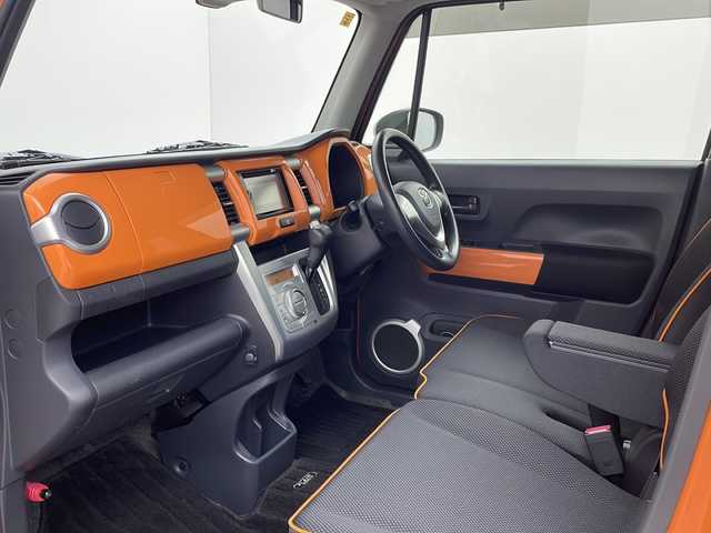 マツダ フレア クロスオーバー XG 栃木県 2014(平26)年 8.2万km パッションオレンジ ホワイト2トーン 禁煙車/純正ナビ/（CD/DVD/BT/TV/AM/FM/SD)/オートライト/アイドリングストップ/オートエアコン/HIDヘッドライト/スマートキー/プッシュスタート/電動格納ミラー/シートヒーター/純正フロアマット/純正サイドバイザー/ETC