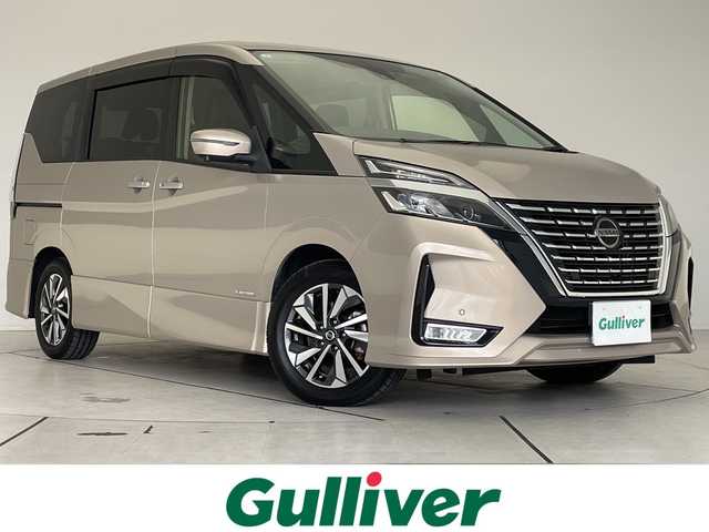 日産 セレナ ハイウェイスター V 愛知県 2021(令3)年 4.4万km カシミヤグレージュ プロパイロット/純正10型ナビ/フリップダウンモニター/全方位カメラ/両側パワースライドドア/クルーズコントロール/バックカメラ/コーナーセンサー/純正アルミホイール/ブラインドスポットモニター/LEDヘッドライト/インテリジェントミラー/リアオートエアコン/オートマチックハイビーム/衝突軽減システム/フルセグ/CD DVD/Bluetooth/ステアリングスイッチ/スマートキー/プッシュスタート