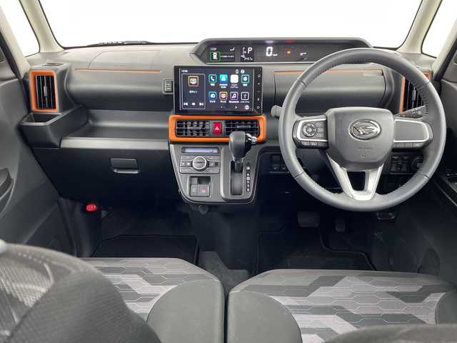 ダイハツ タント ファンクロスターボ 埼玉県 2025(令7)年 0.3万km クロムグレーメタリック 純正9インチディスプレイオーディオ/スマートアシスト/両側パワースライドドア/HDMI/USBソケット/バックカメラ/ドライブレコーダー/ETC/前席シートヒーター/LEDヘッドライト/プッシュスタート/スマートキー/純正15インチアルミホイール