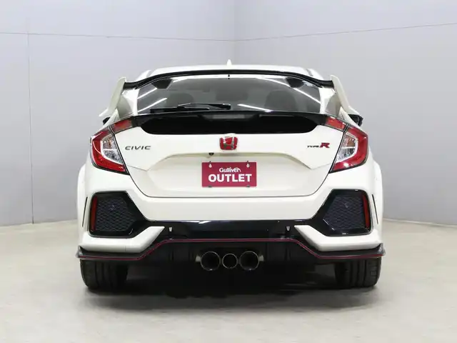 ホンダ シビック タイプR 三重県 2018(平30)年 3.3万km チャンピオンシップホワイト 6MT/純正メモリナビ/　フルセグTV/CD/DVD/Bluetooth/バックカメラ/ビルトインETC/LEDヘッドライト/フォグランプ/オートライト/クルーズコントロール/ブレーキホールド/ステアリングリモコン/レーダー探知機（AR-37LC)/ブレンボキャリパー/カラーマルチインフォメーションDSP/純正20インチアルミホイール/純正フロアマット