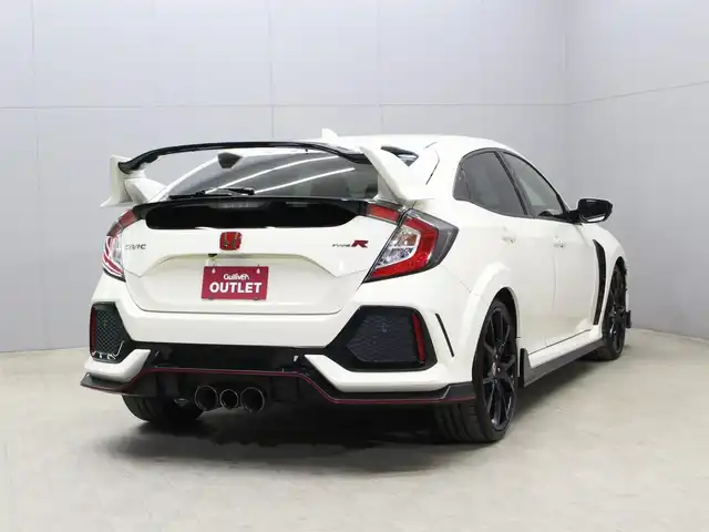 ホンダ シビック タイプR 三重県 2018(平30)年 3.3万km チャンピオンシップホワイト 6MT/純正メモリナビ/　フルセグTV/CD/DVD/Bluetooth/バックカメラ/ビルトインETC/LEDヘッドライト/フォグランプ/オートライト/クルーズコントロール/ブレーキホールド/ステアリングリモコン/レーダー探知機（AR-37LC)/ブレンボキャリパー/カラーマルチインフォメーションDSP/純正20インチアルミホイール/純正フロアマット