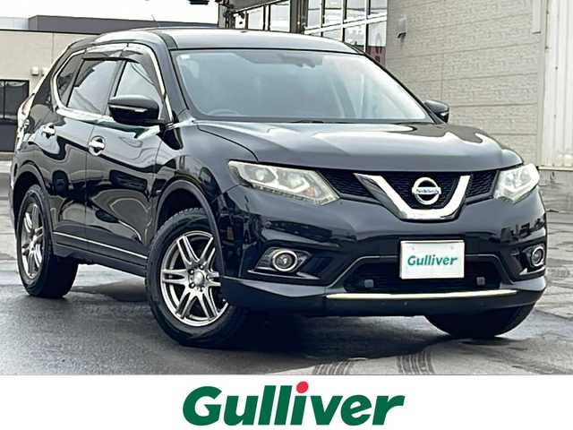 日産 エクストレイル 20X エマージェンシーブレーキ 道北・旭川 2014(平26)年 10.3万km ダイヤモンドブラック /ワンオーナー//純正ナビ/　CD/DVD/BT/SD/USB/HDMI/TV)//バックカメラ//エマージェンシーブレーキ//前席シートヒーター//ダウンヒルアシストコントロール//スペアキー//純正エンジンスターター//横滑り防止//LEDヘッドライト//フォグランプ//アイドリングストップ//革巻きステアリング//ステアリングスイッチ//ドライブレコーダー//純正AW付夏タイヤ積込//純正フロアマット//ドアバイザー//保証書//取扱説明書