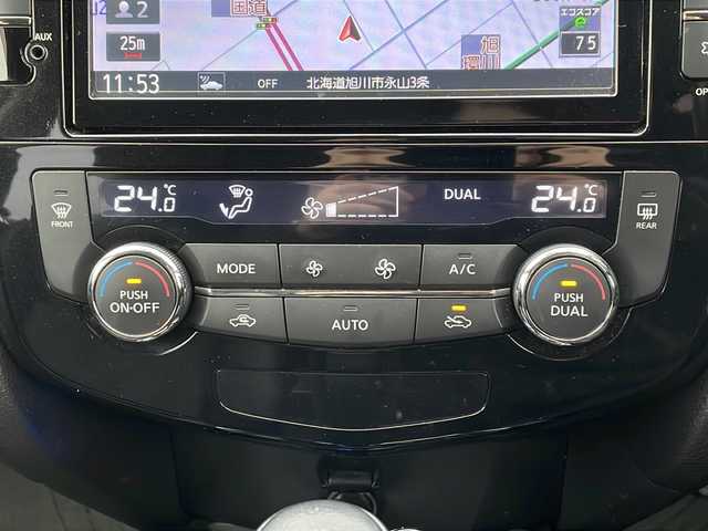 日産 エクストレイル 20X エマージェンシーブレーキ 道北・旭川 2014(平26)年 10.3万km ダイヤモンドブラック /ワンオーナー//純正ナビ/　CD/DVD/BT/SD/USB/HDMI/TV)//バックカメラ//エマージェンシーブレーキ//前席シートヒーター//ダウンヒルアシストコントロール//スペアキー//純正エンジンスターター//横滑り防止//LEDヘッドライト//フォグランプ//アイドリングストップ//革巻きステアリング//ステアリングスイッチ//ドライブレコーダー//純正AW付夏タイヤ積込//純正フロアマット//ドアバイザー//保証書//取扱説明書