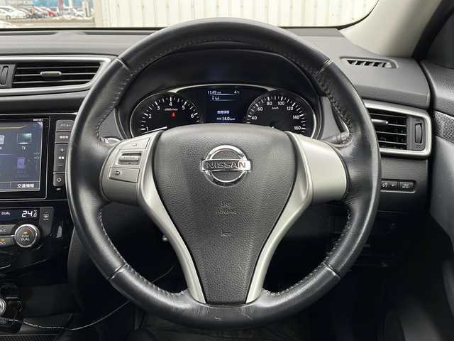 日産 エクストレイル 20X エマージェンシーブレーキ 道北・旭川 2014(平26)年 10.3万km ダイヤモンドブラック /ワンオーナー//純正ナビ/　CD/DVD/BT/SD/USB/HDMI/TV)//バックカメラ//エマージェンシーブレーキ//前席シートヒーター//ダウンヒルアシストコントロール//スペアキー//純正エンジンスターター//横滑り防止//LEDヘッドライト//フォグランプ//アイドリングストップ//革巻きステアリング//ステアリングスイッチ//ドライブレコーダー//純正AW付夏タイヤ積込//純正フロアマット//ドアバイザー//保証書//取扱説明書