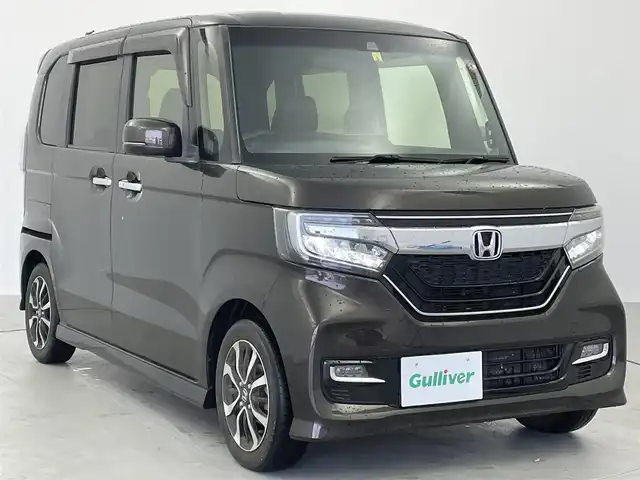 ホンダ Ｎ ＢＯＸ カスタム G L ホンダセンシング 愛知県 2018(平30)年 7.9万km プレミアムグラマラスブロンズP ホンダセンシング/純正ナビ/CD/DVD/Bluetooth/バックカメラ/アクティブクルーズコントロール/片側パワースライドドア/ETC/ＬＥＤヘッドライト/革調シートカバー/プッシュスタート/スマートキー/社外フロアマット/１４インチアルミホイール