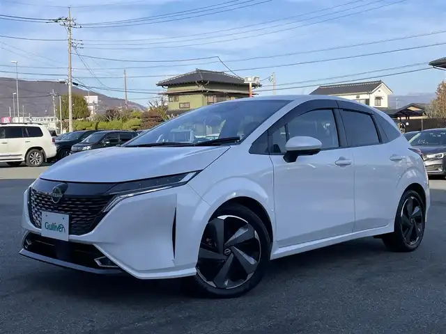 日産 オーラ G レザーエディション 山梨県 2023(令5)年 2.8万km ピュアホワイトパール BOSEプレミアムサウンド/黒革シート/プロパイロット/純正9インチメモリナビ/Bluetooth接続/フルセグTV/アラウンドビューモニター/ETC2.0/ドライブレコーダー/ワイヤレス充電/電動パーキングブレーキ/ブレーキホールド/LEDヘッドライト