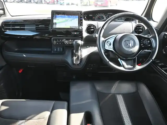 ホンダ Ｎ ＢＯＸ カスタム L ターボ 千葉県 2020(令2)年 3.4万km ミッドナイトブルービームM ホンダセンシング/　・衝突軽減ブレーキ/　・誤発進抑制機能/　・車線維持支援システム/　・アダプティブクルーズコントロール/純正メモリナビ/　　CD/DVD/SD/BT/フルセグTV/バックカメラ/両側パワースライドドア/LEDオートライト/フォグランプ/合皮ハーフレザーシート/シートヒーター/純正15インチアルミホイール/パドルシフト/コーナーセンサー/アイドリングストップ/スマートキー/ETC