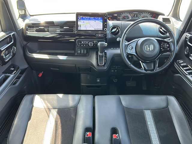 ホンダ Ｎ ＢＯＸ カスタム L ターボ 千葉県 2020(令2)年 3.4万km ミッドナイトブルービームM ホンダセンシング/　・衝突軽減ブレーキ/　・誤発進抑制機能/　・車線維持支援システム/　・アダプティブクルーズコントロール/純正メモリナビ/　　CD/DVD/SD/BT/フルセグTV/バックカメラ/両側パワースライドドア/LEDオートライト/フォグランプ/合皮ハーフレザーシート/シートヒーター/純正15インチアルミホイール/パドルシフト/コーナーセンサー/アイドリングストップ/スマートキー/ETC