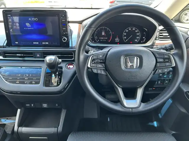 ホンダ オデッセイ アブソルート EX 福島県 2020(令2)年 0.9万km プレミアムヴィーナスブラックP Honda SENSING/・衝突軽減ブレーキ/・オートハイビーム/・誤発進抑制機能/・後方誤発進抑制機能/・路外逸脱警報機能/・車線維持支援システム/・歩行者事故低減ステアリング/・先行車発進お知らせ機能/・標識認識機能/純正10inメモリナビ/　【フルセグ/CD/DVD/SD/MSV/BT/USB/HDMI】/バックカメラ/全周囲カメラ/フリップダウンモニター/両側パワースライドドア/ハーフレザーシート/前席パワーシート/前席シートヒーター/ビルトインETC2.0/ドライブレコーダー前後/ステアリングスイッチ/レーダークルーズコントロール/パドルシフト/パーキングアシスト/レーンキープアシスト/横滑り防止機能/衝突軽減システム/アイドリングストップ/LEDヘッドライト（AUTO機能付き）/　・フォグランプ/純正フロアマット/純正ドアバイザー