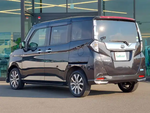 トヨタ タンク カスタムG－T 東京都 2020(令2)年 3.7万km ブラックマイカメタリック 純正9インチナビ/バックカメラ/ビルトインETC/ドライブレコーダー/両側パワースライドドア/シートヒーター/衝突軽減ブレーキ/アイドリングストップ/オートマチックハイビーム/コーナーセンサー/クルーズコントロール/スマートキー