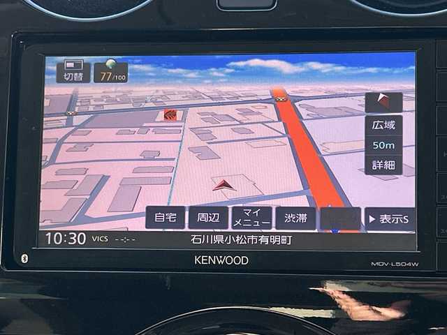 日産 ノート X Vセレクション 石川県 2020(令2)年 0.4万km ブリリアントホワイトパール 社外ナビ【MDV-L504W】/　CD/DVD/FM/AM/Bluetooth/フルセグ/プッシュスタート/スペアキー/前後コーナーセンサー/オートライト/純正フロアマット/横滑り防止/レーンキープアシスト/衝突被害軽減システム/アイドリングストップ