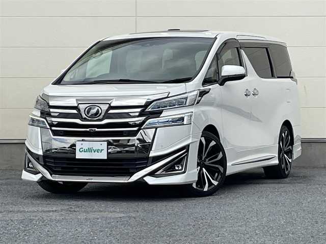 トヨタ ヴェルファイア VL 茨城県 2018(平30)年 4万km ホワイトパールクリスタルシャイン MOPナビ　TV走行中視聴可/フリップダウンモニター/OPレザーシート（後席シートヒーター/パノラミックビューモニター/3眼LEDヘッドライト/デジタルインナーミラー/モデリスタエアロ/モデリスタアルミホイール/JBLプレミアムサウンド/サンルーフ/両側パワースライドドア/HDMI/ビルドインETC/パワーシート/シートヒーター/オットマン/ステアリングヒーター