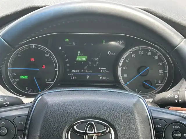 トヨタ ハリアー ハイブリッド Z レザーパッケージ 岡山県 2020(令2)年 4.6万km ホワイトパールクリスタルシャイン 12.3インチJBLサウンドディプレイオーディオ /フルセグTV、Bluetooth、Apple Carplay/Android Auto、AM、FM/パノラミックビューモニター/デジタルインナーミラー（前後録画機能付き）/モデリスタエアロ AVANT EMOTIONAL STYLE/ビルトインETC/前席パワーシート/運転席メモリーシート/前席シートヒーター/前席ベンチレーション/本革シート（ブラウン）/ステアリングヒーター/パワーバックドア/ヘッドアップディスプレイ/電動パーキングブレーキ/ブレーキホールド/トヨタセーフティセンス/・プリクラッシュセーフティ/・レーントレーシングアシスト/・レーダークルーズコントロール/・アダブティブハイビームシステム/・ロードサインアシスト/パーキングサポートブレーキ/先行車発進告知機能/車両接近通報装置/純正エンジンスターター