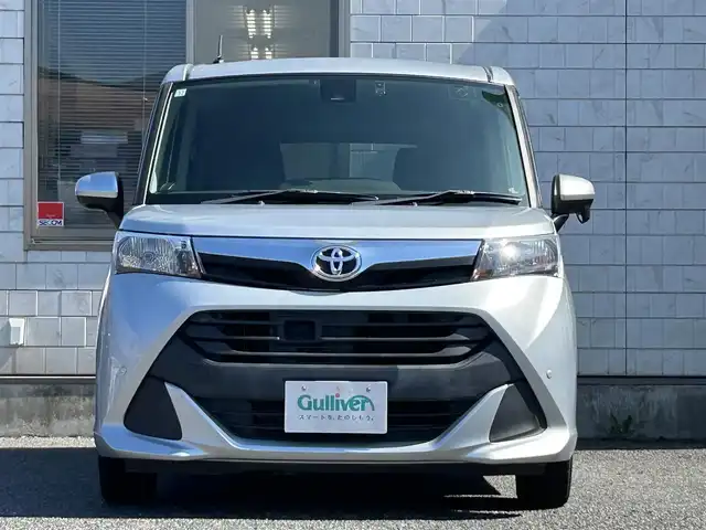 トヨタ タンク X S 福岡県 2016(平28)年 5.1万km ブライトシルバーM 純正SDナビ【NSCD-W66】/(CD/Bluetooth)/バックカメラ/ビルトインETC/スマートアシストII/・衝突警報/・衝突回避支援ブレーキ/・誤発進抑制制御(前方、後方)/・車線逸脱警報/・先行車発進お知らせ/横滑り防止/後席サンシェード/片側パワースライドドア/アイドリングストップ/マルチインフォメーションディスプレイ/オートライト/クリアランスソナー/コーナーセンサー/純正ドライブレコーダー/プッシュスタート/ISOFIX/フロアマット/ドアバイザー/電源ソケット×1/ステアリングスイッチ/電格ミラー/補助確認ミラー/スペアキー×１/ナビ取扱説明書/保証書/取扱説明書