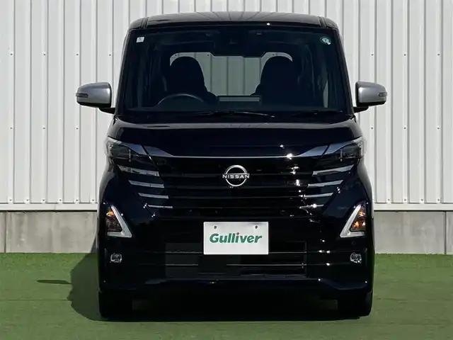 日産 ルークス HWS Gターボ アーバンクロム プロパイロットED 香川県 2024(令6)年 0.6万km ブラック 登録時走行距離：5591km/純正9型ディスプレイオーディオ/全方位カメラ/ドライブレコーダー/ビルトインETC/デジタルインナーミラー/両側パワースライドドア/エマージェンシーブレーキ/レーンキープアシスト/レーダークルーズコントロール/クリアランスソナー/LEDヘッドライト/オートライト/フォグランプ/横滑り防止装置/アイドリングストップ/フレーザークロスシート/サーキュレーター/ロールサンシェード/革巻きステアリング/ステアリングスイッチ/プッシュスタート/スマートキー