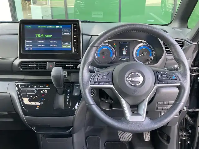 日産 ルークス HWS Gターボ アーバンクロム プロパイロットED 香川県 2024(令6)年 0.6万km ブラック 登録時走行距離：5591km/純正9型ディスプレイオーディオ/全方位カメラ/ドライブレコーダー/ビルトインETC/デジタルインナーミラー/両側パワースライドドア/エマージェンシーブレーキ/レーンキープアシスト/レーダークルーズコントロール/クリアランスソナー/LEDヘッドライト/オートライト/フォグランプ/横滑り防止装置/アイドリングストップ/フレーザークロスシート/サーキュレーター/ロールサンシェード/革巻きステアリング/ステアリングスイッチ/プッシュスタート/スマートキー