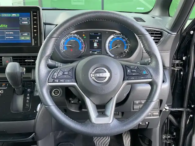 日産 ルークス HWS Gターボ アーバンクロム プロパイロットED 香川県 2024(令6)年 0.6万km ブラック 登録時走行距離：5591km/純正9型ディスプレイオーディオ/全方位カメラ/ドライブレコーダー/ビルトインETC/デジタルインナーミラー/両側パワースライドドア/エマージェンシーブレーキ/レーンキープアシスト/レーダークルーズコントロール/クリアランスソナー/LEDヘッドライト/オートライト/フォグランプ/横滑り防止装置/アイドリングストップ/フレーザークロスシート/サーキュレーター/ロールサンシェード/革巻きステアリング/ステアリングスイッチ/プッシュスタート/スマートキー