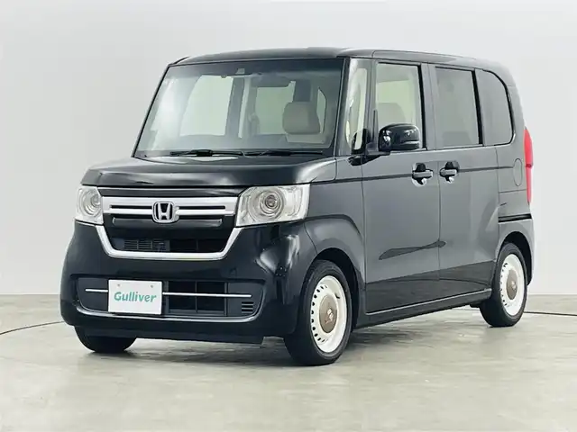 ホンダ Ｎ ＢＯＸ L ターボ 福島県 2021(令3)年 5万km クリスタルブラックパール ホンダセンシング/・衝突被害軽減ブレーキ/・誤発進抑制装置/・車線逸脱警報装置/・アダプティブクルーズコントロール/・路外逸脱抑制装置/・歩行者事故低減ステアリング/純正SDナビゲーション/・型番：VXM-214VFi/・ワンセグTV/BT/SD/CD/DVD/FM/AM/iPod/AUX/・バックカメラ/・ETC2.0/・前後ドライブレコーダー/両側パワースライドドア/・D+N席シートヒーター/革ステアリング/・ステアリングリモコン/プッシュスタート/・キーレスエントリー/・スペアキー1本/横滑り防止装置/後方コーナーセンサー/USBポート/電動格納ミラー/・ウィンカーミラー/LEDヘッドライト/・ヘッドライトレベライザー/サンシェード/純正フロアマット