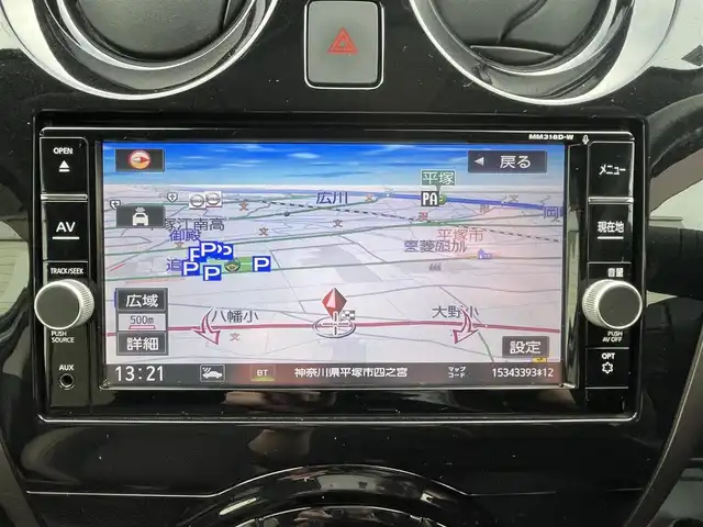 日産 ノート e－パワー メダリスト 神奈川県 2018(平30)年 3.6万km ブリリアントホワイトパール 純正エアロ（F・S・R）/純正ナビ（MM318D-W）/・Bluetooth・DVD/・フルセグTV/・アラウンドビューモニター/・ナビ連動ドライブレコーダー/デジタルインナーミラー/運転支援機能/・インテリジェントクルーズコントロール/・インテリジェントエマジェンーブレーキ/・踏み間違い防止機能/・車線逸脱防止支援システム/純正AW/LEDライト/スマートキーX2/ETC/新車時手帳、取説