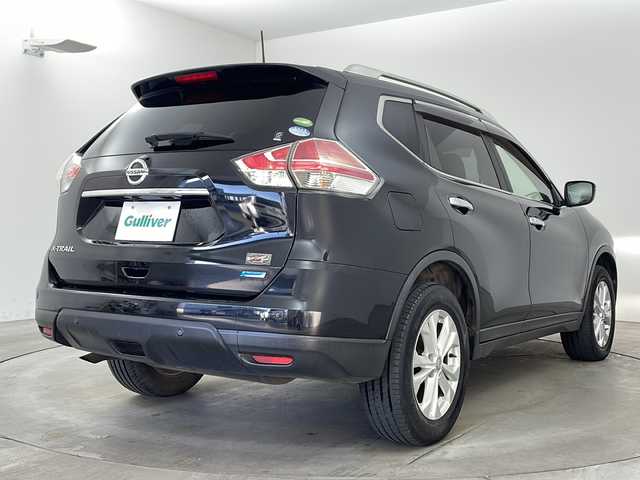 日産 エクストレイル 20X エマージェンシーブレーキ 兵庫県 2015(平27)年 7.3万km ダイヤモンドブラック ・エマージェンシーブレーキ/・車線逸脱警報/・フロントリアソナー/・進入禁止警報/・純正8インチSDナビ＆フルセグ＆BT＆DVD/・バックカメラ/・カプロンシート/・前席シートヒーター/・ビルトインETC/・アイドリングストップ/・横滑り防止装置/・革巻きステアリング/・LEDライト/・フォグ/・オートライト/・純正フロアマット/・スマートキー/・プッシュスタート/・純正17インチアルミホイール/・ドアバイザー/・電動格納ミラー