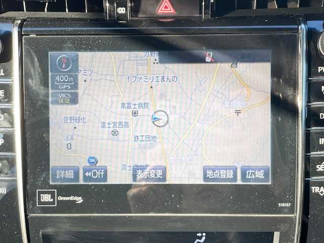 トヨタ ハリアー ハイブリッド プレミアム 静岡県 2016(平28)年 3.7万km スパークリングブラックパールクリスタルシャイン ●9インチ純正ナビ/(フルセグ/CD/DVD/Bluetooth/AUX)/(510137)/●レザーシート/●前席パワーシート/(運転席シートメモリ付き)/●前席シートヒーター/●バックカメラ/●クルーズコントロール/●プリクラッシュセーフティ/●レーンキープアシスト/●LEDヘッドライト＆フォグランプ/●オートライト/●オートマチックハイビーム/●コンビステアリング/●ステアリングスイッチ/●チルト＆テレスコピック/●ETC/●パワーバックドア/●JBLサウンドシステム/●ツインサンルーフ/●電動格納ウィンカーミラー/●スマートキー/●プッシュスタート/●ドアバイザー/●純正フロアマット/●純正18インチアルミホイール/●ダブル+サイド+カーテンSRS+ABS