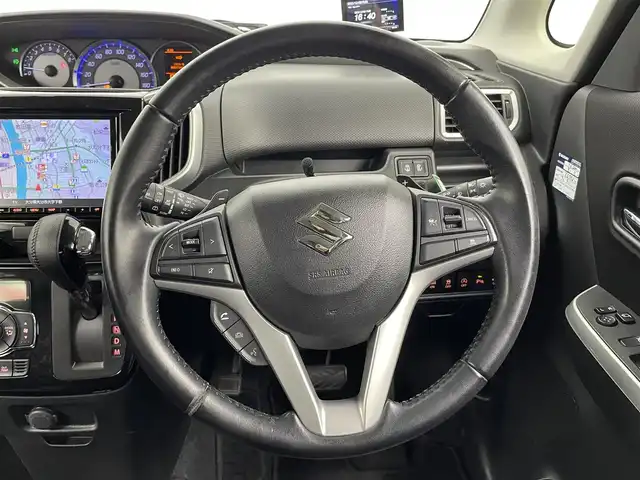 スズキ ソリオ バンディット HV MV 大分県 2020(令2)年 6.7万km スーパーブラックパール 社外ナビ/（フルセグ/CD/DVD/Bluetooth）/衝突軽減ブレーキ/レーダークルーズコントロール/レーンアシスト/クリアランスソナー/オートハイビーム/全方位カメラ/前後ドライブレコーダー/両側パワースライドドア/パドルシフト/ステアリングスイッチ/シートヒーター/電動格納ミラー