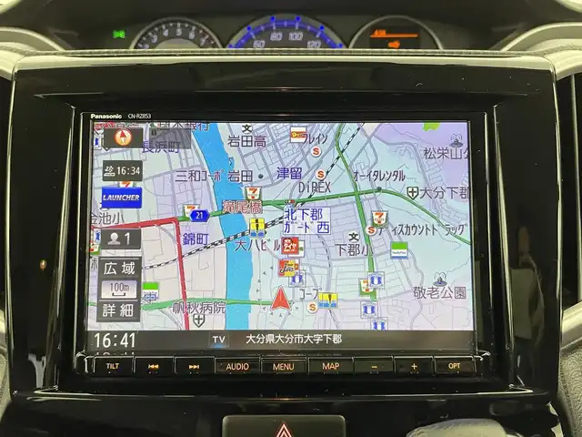 スズキ ソリオ バンディット HV MV 大分県 2020(令2)年 6.7万km スーパーブラックパール 社外ナビ/（フルセグ/CD/DVD/Bluetooth）/衝突軽減ブレーキ/レーダークルーズコントロール/レーンアシスト/クリアランスソナー/オートハイビーム/全方位カメラ/前後ドライブレコーダー/両側パワースライドドア/パドルシフト/ステアリングスイッチ/シートヒーター/電動格納ミラー