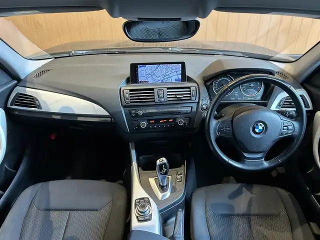 ＢＭＷ １１６ｉ 宮城県 2012(平24)年 13.2万km サファイアブラックP 純正ナビ/社外フルセグTV/ETC/ブラックキドニーグリル（純正グリル有り）/ドアバイザー/オートライト/社外16インチAW