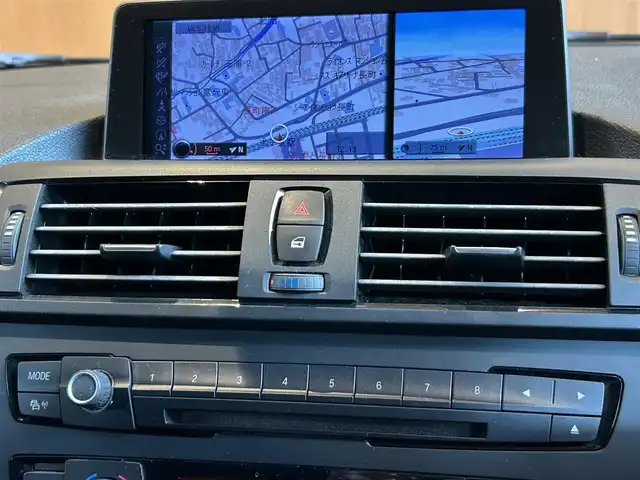 ＢＭＷ １１６ｉ 宮城県 2012(平24)年 13.2万km サファイアブラックP 純正ナビ/社外フルセグTV/ETC/ブラックキドニーグリル（純正グリル有り）/ドアバイザー/オートライト/社外16インチAW