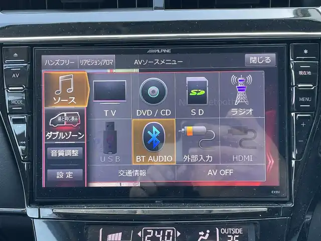 トヨタ プリウス α S ツーリングセレクション G’s 島根県 2016(平28)年 7.5万km ホワイトパールクリスタルシャイン アルパイン9インチナビ/CD/DVD/DTV/Bluetooth/バックカメラ/TEIN車高調/純正AW付きスタッドレス積込/社外19インチアルミホイール /ハーフレザー調シート/ステアリングスイッチ/ビルトインETC/ドライブレコーダー/GPSレーダー/LEDオートライト/スマートキー/プッシュスタート /純正フロアマット/純正ドアバイザー