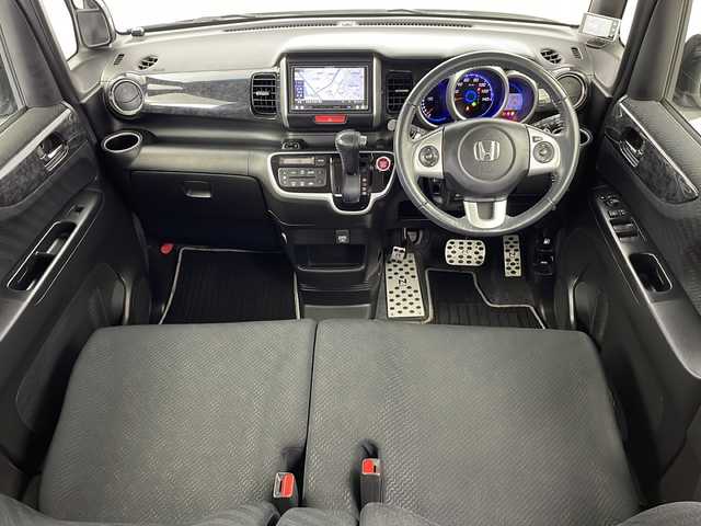 ホンダ Ｎ ＢＯＸ モデューロ X G ターボP 新潟県 2014(平26)年 6.6万km プレミアムホワイトパール 社外メモリナビ(AVIC-MRZ066)/両側パワースライドドア/キセノンライト/クルーズコントロール/ETC/フルセグTV/モデューロ純正フロアマット/ターボ/ツートンカラー/社外レーダー(ZERO 302V)/パドルシフト/ルーフキャリアー(TERZO)/スマートキー