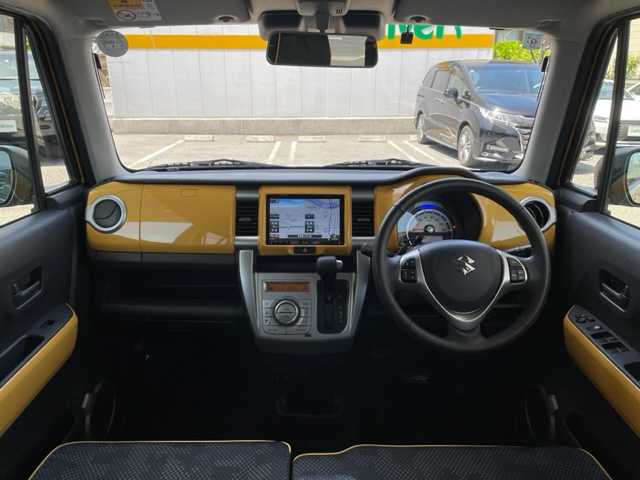 スズキ ハスラー J ターボ 東京都 2019(令1)年 3.2万km アクティブイエロー/ホワイト2トーンルーフ 社外メモリナビ（【AVIC-RLS901】/・DTV/BT/SD/CD/DVD/ラジオ/デュアルカメラブレーキサポート/・衝突被害軽減システム/・誤発進抑制機能/・車線逸脱警報機能/・ふらつき警報機能/・先行車発進お知らせ機能/クルーズコントロール/純正15インチAW/ビルトインETC/ホワイトルーフ/ルーフ同色ドアミラー/・電動格納オート/ウインカー/ヒーター/パドルシフト付革巻きステアリング/ステアリングスイッチ/前席シートヒーター/プッシュEgスタート/ストップ/スマートキー×2/純正HIDヘッドライト/フォグランプ/純正フロアゴムマット/取扱説明書/ナビ取扱説明書/新車時保証書