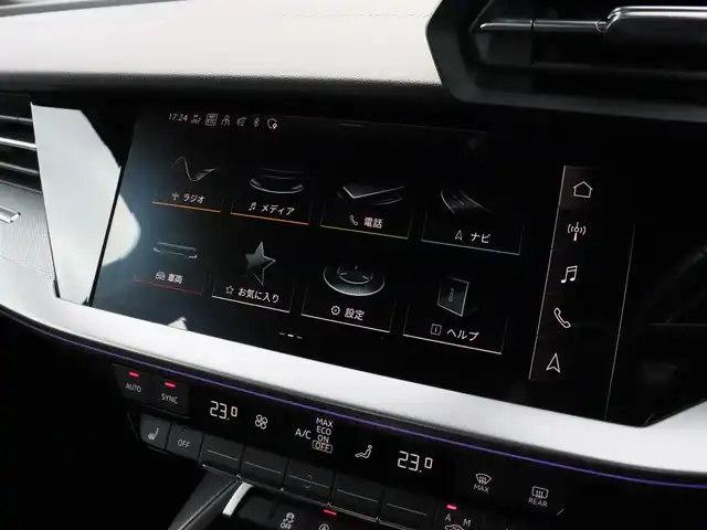アウディ Ａ３ SB 30TFSI Sライン 宮城県 2023(令5)年 5万km デイトナグレーパールエフェクト 純正ナビ【ＢＴ／フルセグＴＶ／ＵＳＢ】/パドルシフト　/バックカメラ　/アダプティブクルーズコントロール/Audiプレセンス/レーン逸脱警告/パーキングアシスト　/レザーシート　/バーチャルコックピット　/シートヒーター(DN席)/パワーシート(DN席)　/ドライブレコーダー　/純正１８インチＡＷ/LEDヘッドライト/プッシュスタート/アドバンスドキー/MTモード付/オートライト/コーナーセンサー(前後)/ETC2.0/禁煙車
