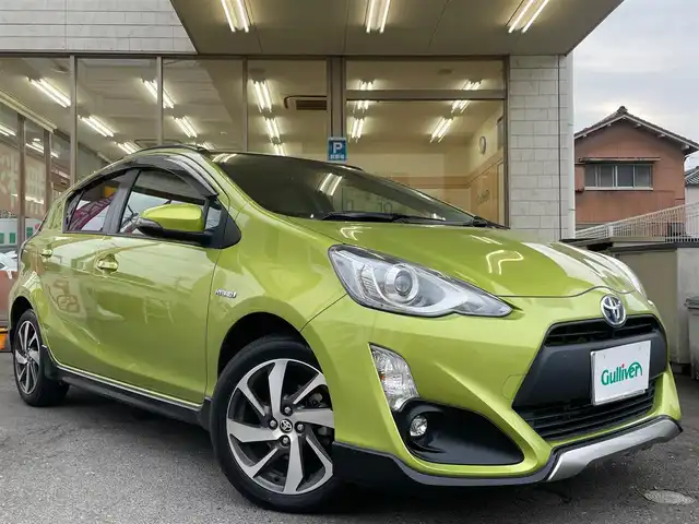 トヨタ アクア X－URBAN ソリッド 愛知県 2016(平28)年 6.3万km フレッシュグリーンマイカメタリック /当店買取/禁煙/1オーナー//純正SDナビNSZN-W64T//フルセグTV/CD/DVD/SD/Bluetooth//バックカメラ/純正ドラレコ//ハーフレザー/革巻きステア//PCS/レーンキープ//LEDヘッド/Aライト/AHB/LEDフォグ//純正16AW/純正Fマット/ドアバイザー//ビルトインETC//保証書/取説/ナビ取説/スペアキー/スマートキー