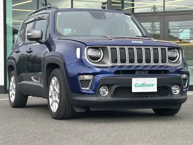 クライスラー・ジープ ジープ レネゲード リミテッド 鹿児島県 2021(令3)年 5.5万km 青Ｍ アダプティブクルーズコントロール/レーンキープアシスト/ブラインドスポットモニター/白革シート/前席シートヒーター/Ｕｃｏｎｎｅｃｔ　/Ａｐｐｌｅｃａｒｐｌａｙ/ａｎｄｒｏｉｄａｕｔｏ　/フルセグTV/Bluetooth/バックカメラ/LEDヘッドライト/ハンドルヒーター/ステアリングスイッチ/前後ドライブレコーダー/純正17インチアルミホイール/ETC2.0