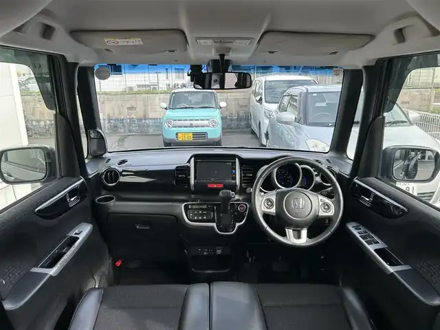 ホンダ Ｎ ＢＯＸ カスタム G ターボ Lパッケージ 佐賀県 2016(平28)年 6万km ポリッシュドメタルメタリック CTBA/純正ナビ/・バックカメラ　/・フルセグTV/BT/CD/DVD/両側パワースライドドア/ハーフレザーシート/純正15インチAW　/HIDヘッドライト　/オートライト　/フォグランプ/プッシュスタート　/パドルシフト/ETC　/社外ドラレコ(DRV-325)/エアバックW/サイド/カーテン