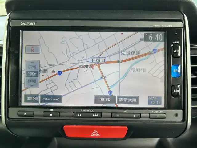 ホンダ Ｎ ＢＯＸ カスタム G ターボ Lパッケージ 佐賀県 2016(平28)年 6万km ポリッシュドメタルメタリック CTBA/純正ナビ/・バックカメラ　/・フルセグTV/BT/CD/DVD/両側パワースライドドア/ハーフレザーシート/純正15インチAW　/HIDヘッドライト　/オートライト　/フォグランプ/プッシュスタート　/パドルシフト/ETC　/社外ドラレコ(DRV-325)/エアバックW/サイド/カーテン