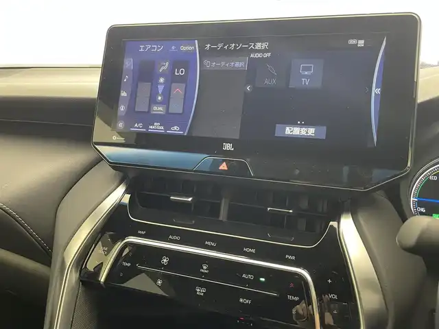 トヨタ ハリアー ハイブリッド Z 滋賀県 2021(令3)年 5.1万km ブラック 禁煙車/純正メーカーナビ【AM/FM/USB/Bluetooth/Miracast】/全方位カメラ/JBLサウンド/モデリスタエアロ【フロント/サイド/リア】/デジタルインナーミラー/ビルトインETC/D席パワーシート/パワーバックドア/レーダークルーズコントロール/前後コーナーセンサー/オートマチックハイビーム/ブレーキホールド/ステアリングスイッチ/スマートキー/プッシュスタート
