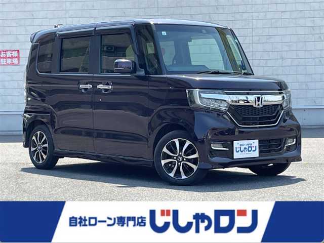 ホンダ Ｎ ＢＯＸ カスタム G L ホンダセンシング 岡山県 2017(平29)年 7.5万km プレミアムベルベットパープル・パール (株)IDOMが運営する【じしゃロン岡山店】の自社ローン専用車両になります。こちらは現金またはオートローンご利用時の価格です。自社ローンご希望の方は別途その旨お申付け下さい/・社外ナビゲーション/・片側電動スライドドア/・ＥＴＣ/・ホンダセンシング