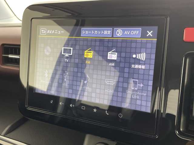 スズキ スペーシア カスタム HYBRID XS 新潟県 2024(令6)年 1.3万km ピュアホワイトパール/ブラック2トーン 4WD/純正メモリナビ/　フルセグTV/Bluetooth/CD/DVD/USB/レーダークルーズコントロール/全方位モニター/衝突被害軽減ブレーキ/レーンキープアシスト/前後コーナーセンサー/ハーフレザーシート/前席シートヒーター/両側パワースライドドア/前後ドライブレコーダー/ビルトインETC/アイドリングストップ/横滑り防止装置/オートマチックハイビーム/LEDヘッドライト/オートライト/ステアリングヒーター/シーケンシャルウインカー/ヘッドアップディスプレイ/社外AWセット冬タイヤ積込/レザーステアリング/ステアリングスイッチ/禁煙車