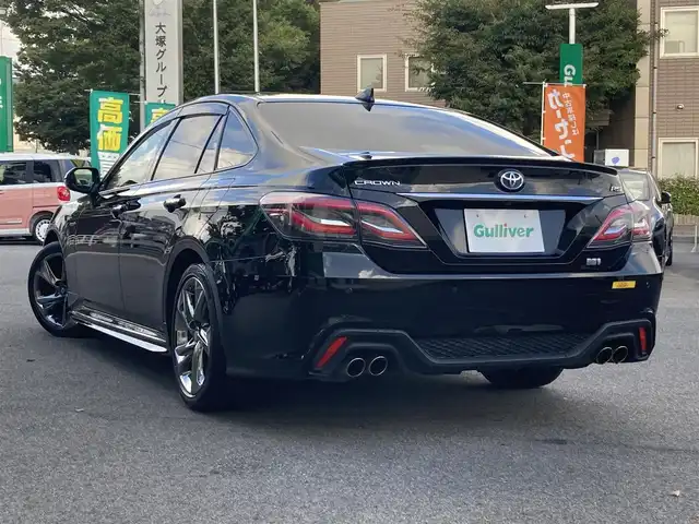 トヨタ クラウン ハイブリッド RS アドバンス 鳥取県 2018(平30)年 7.9万km ブラック トヨタセーフティセンス/サンルーフ/メーカー8型ナビ/・フルセグ/・Bluetooth/・CD/DVD/パノラミックビューモニター/黒革シート/・前席シートヒーター/・前席ベンチレーション/・前席パワーシート/・D席メモリーシート/ステアリングヒーター/ビルトインETC2.0/スマートキー/プッシュスタート/レーダークルーズコントロール/純正ドライブレコーダー/純正18AW/ブラインドスポットモニター/ヘッドアップディスプレイ/LEDヘッドライト/オートライト/オートマチックハイビーム/W＆サイドエアバック/カーテンエアバック/置くだけ充電