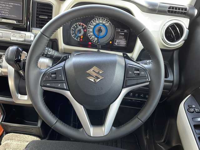 スズキ クロスビー HYBRID MZ 新潟県 2018(平30)年 8.2万km ミネラルグレーM 4WD/純正8インチナビ(AVIC-CLS900ZS2)/(AM/FM/CD/DVD/SD/Bluetooth)/フルセグTV/デュアルセンサーブレーキサポート/クルーズコントロール/バックカメラ/コーナーセンサー/ビルトインETC/パドルシフト/D/N席シートヒーター/純正アルミホイール/純正フロアマット/LEDヘッドライト/プッシュスタート/スマートキー/スペアキー×1/保証書