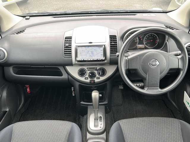 日産 ノート 15X 富山県 2010(平22)年 11.5万km スーパーブラック ETC/純正ナビ（HC510D-A）/Bluetooth/DVD/CD再生/デジタルTV/純正フロアマット/ドアバイザー/Wエアバッグ/保証書/取説/ナビ取説