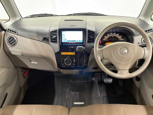 日産 ルークス X 道央・札幌 2012(平24)年 7.2万km パール /4WD//純正フルセグナビ/（CD/DVD/FM/AM/BT/USB/SD）//ミュージックサーバー//片側パワースライドドア//D席シートヒーター//ドアバイザー//純正14インチAW